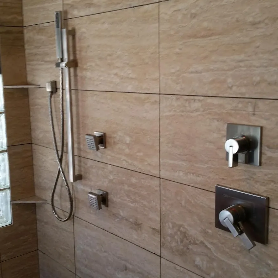 Shower fixture installation for Water Heater Replacement in Carthage